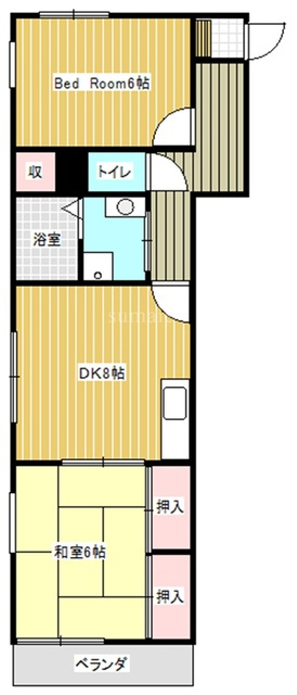 リバーコートの間取り|間取図です。