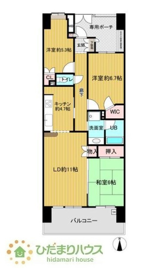 【間取り】 | エールの丘 | リビングと和室が続き間設計ですので、大空間を演出できます(^O^)