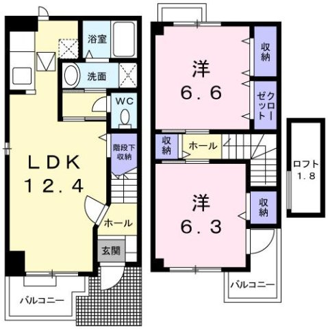 【間取り】 | ヴェネット楠