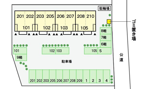 エスポワール・メゾン大岩の区画図