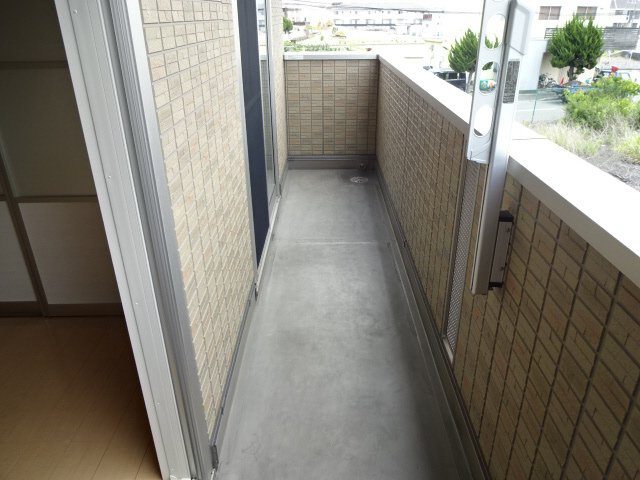 セジュール東阿保　Ｂ棟のバルコニー