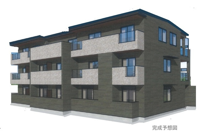 狛江市東和泉１丁目のアパートの外観パース