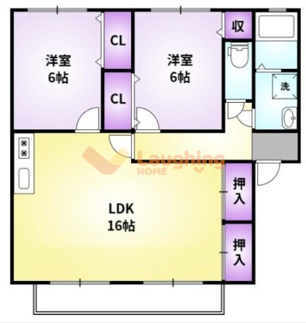 ベルナールⅡの間取り|※同タイプのお部屋の間取りになります。