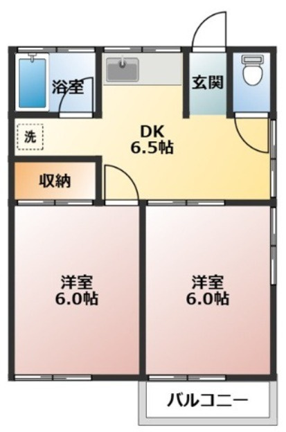 秋山荘の間取り