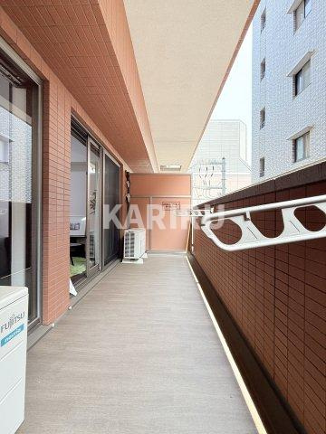 LaDouceur天満のバルコニー