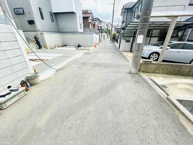 船橋市夏見台5丁目の前面道路含む現地写真