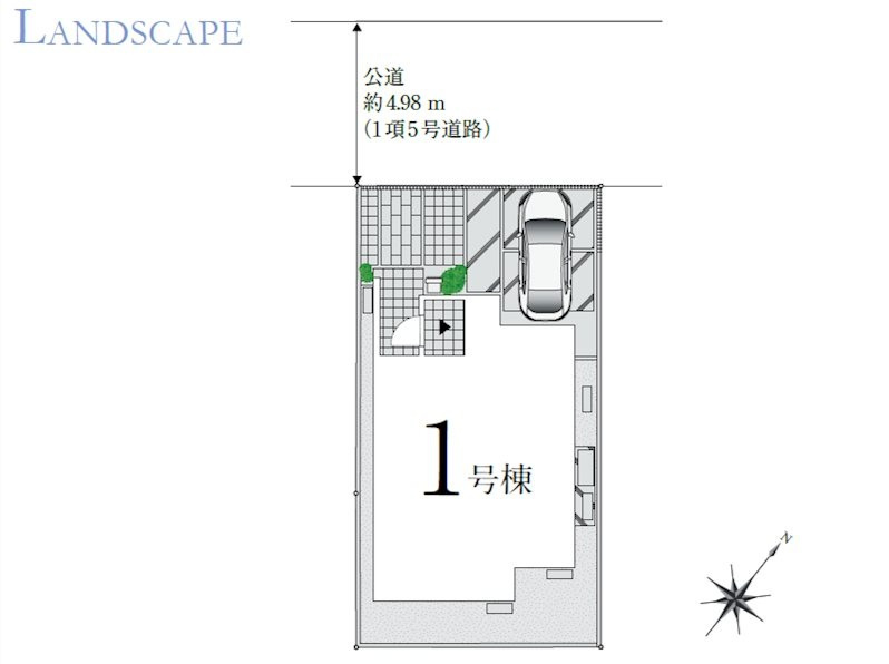 船橋市松が丘4丁目5期の区画図