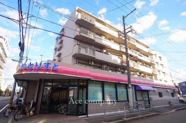 【外観】 | 朝日プラザ湯里 | 【ペット飼育OK♪2WAYアクセス可能です♪】ローン返済目安：月々約49150円（頭金0円、変動金利0.875％、返済期間40年、ボーナス払い無しで試算しています）