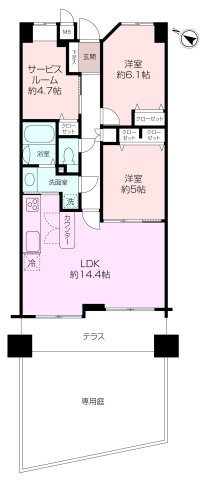 東急ドエル横浜ヒルサイドガーデン四番館の画像