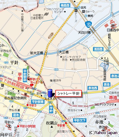 シャトレー平針の地図