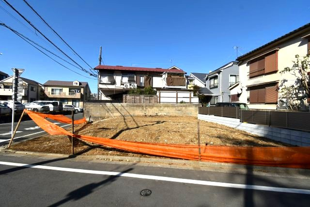 清水3丁目・売地の前面道路含む現地写真