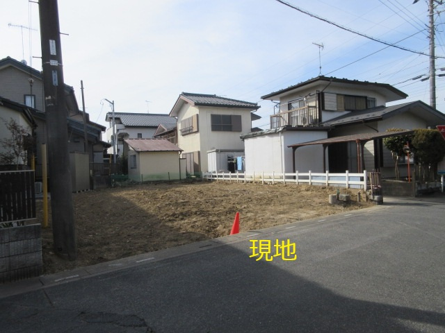 【仲介手数料無料】新築戸建　嵐山町志賀1-43（全1棟）の前面道路含む現地写真