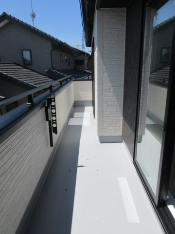 【仲介手数料無料】新築戸建　嵐山町志賀1-43（全1棟）のバルコニー