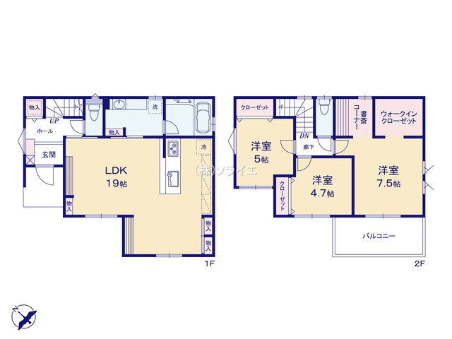 入間市下藤沢2丁目　新築戸建　全8棟の間取り