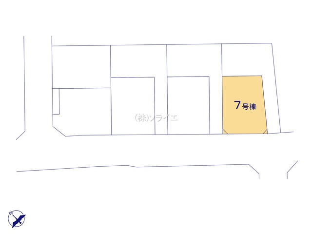 入間市下藤沢2丁目　新築戸建　全8棟の区画図