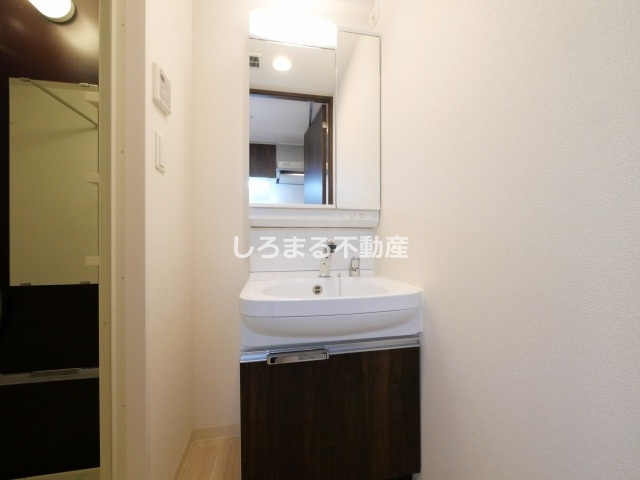 プレサンス玉造ザライブの独立洗面台