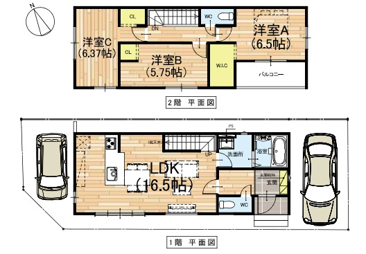 ★5(土)6(日)現地見学可能！★京都市山科区大宅五反畑町　限定1邸の間取り|1号地