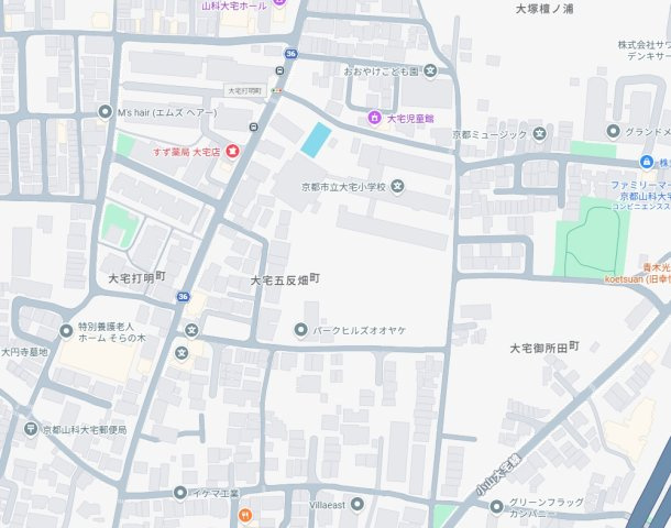 ★5(土)6(日)現地見学可能！★京都市山科区大宅五反畑町　限定1邸の地図