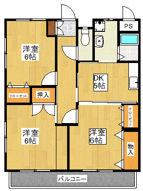 コーポ塚本Ⅱの間取り