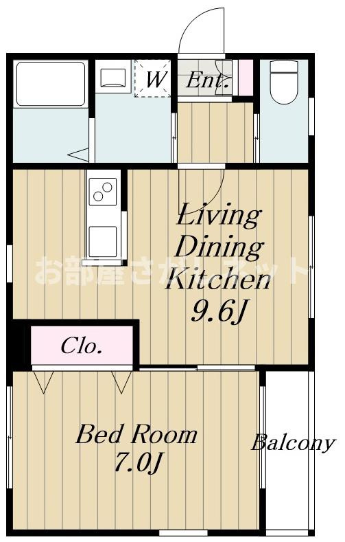 新宿区戸山１丁目のマンションの間取り