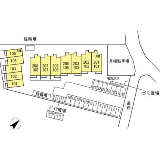 ディーウエストイズムの区画図