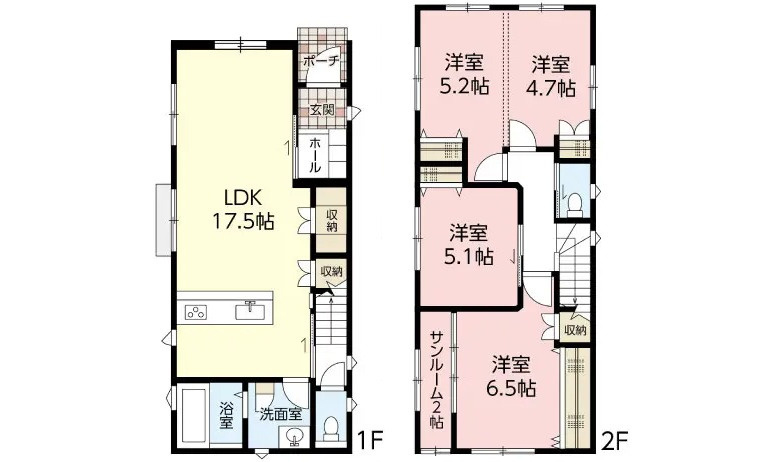広島市東区上温品４丁目 石原田の間取り