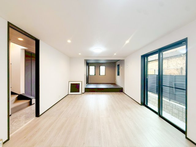新築分譲住宅　保土ヶ谷・鎌谷町の居間・リビング|使いやすい居間です