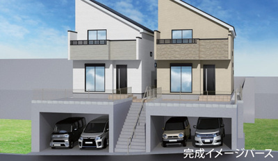 【外観パース】 | 藤沢市渡内4丁目2期 新築戸建 全2棟