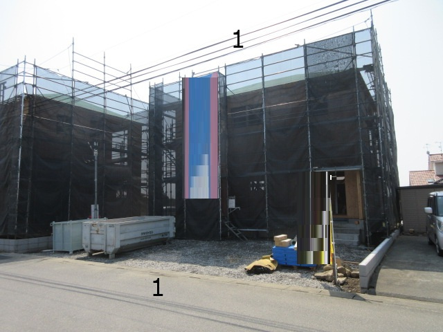 【仲介手数料無料】新築戸建　深谷市中瀬1669-6（全2棟）の前面道路含む現地写真