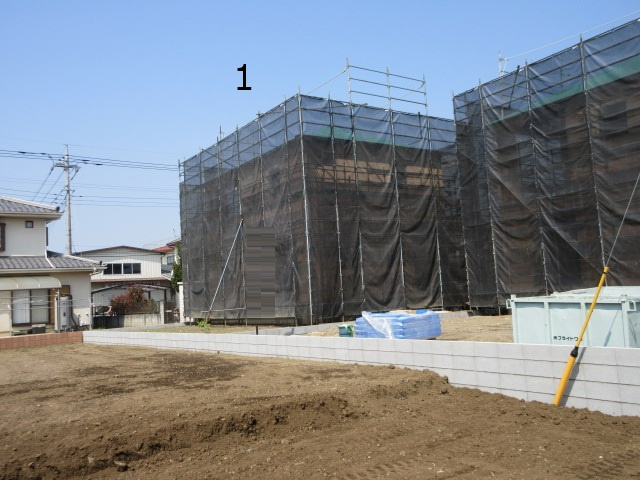 【仲介手数料無料】新築戸建　深谷市中瀬1669-6（全2棟）の前面道路含む現地写真