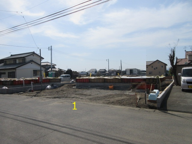 【仲介手数料無料】新築戸建　深谷市中瀬1669-6（全2棟）の前面道路含む現地写真