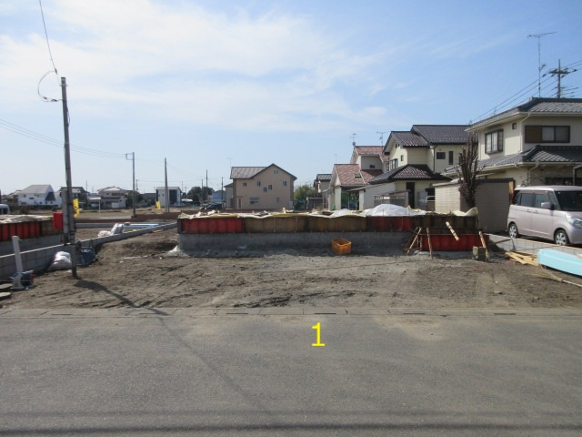 【仲介手数料無料】新築戸建　深谷市中瀬1669-6（全2棟）の前面道路含む現地写真