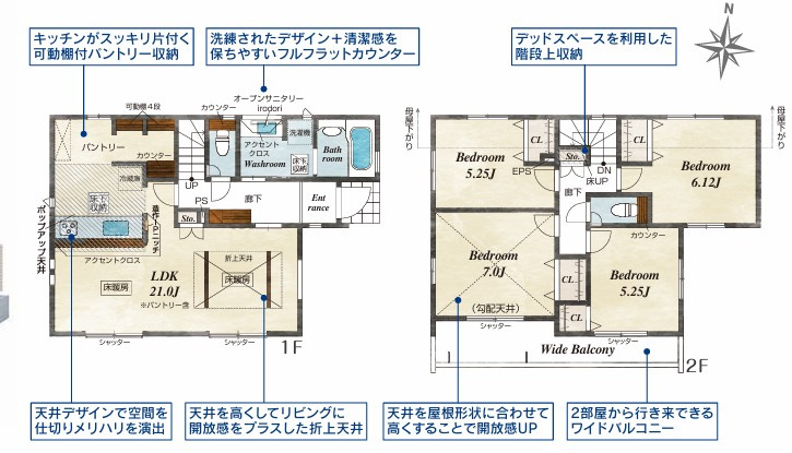 練馬区南大泉3丁目　新築一戸建　西武池袋線　保谷の間取り