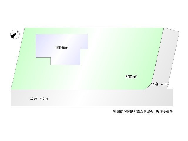 深谷市新戒　中古戸建の区画図|図面と現況が異なる場合、現況を優先とします。