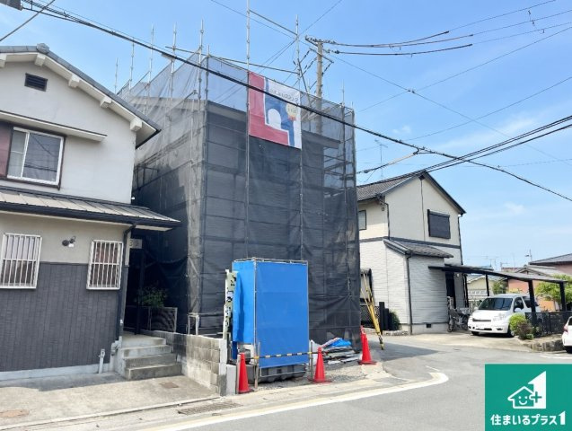 京都市山科区大宅五反畑町　第1期　新築一戸建ての外観|現在の進捗状況です！順調に作業進行中、完成が待ち遠しいです！詳細の間取り等、お気軽にお問い合わせください！