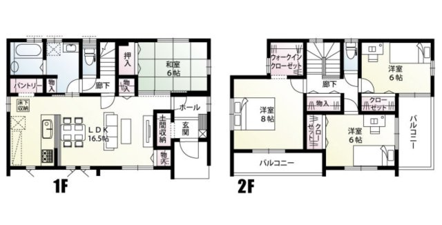 【間取り】 | 羽生市藤井上組　新築戸建　全12棟　10号棟