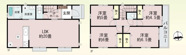 【横浜市瀬谷区宮沢2丁目29-3新築戸建て】★仲介手数料無料★（南瀬谷小学校・南瀬谷中学校）の間取り