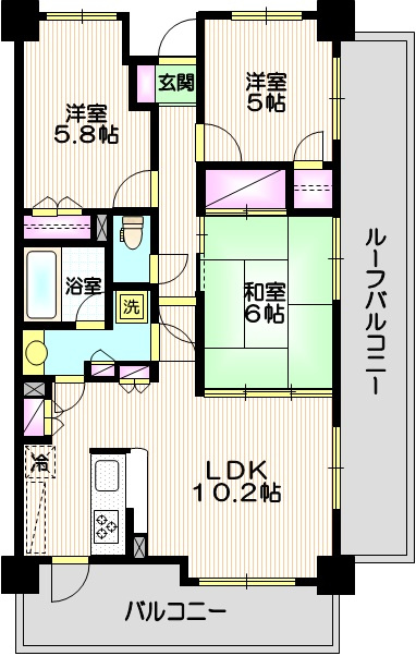 アーバンキャッスル東川口の間取り