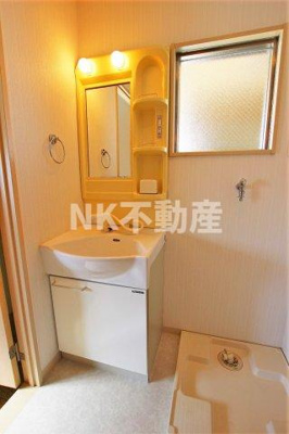 【洗面所】 | Ritz小阪（リッツ小阪）（河内小阪賃貸） | 広い洗面スペース