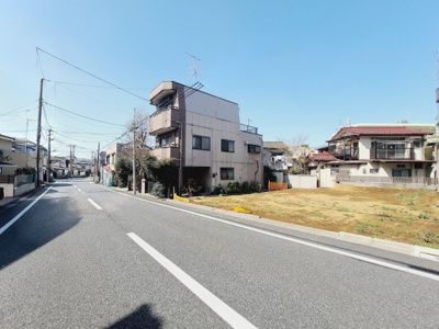 【前面道路含む現地写真】 | 中野区江古田1丁目　宅地分譲【建築条件なし】 16580万円