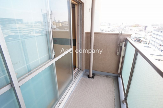 【バルコニー】 | タウンハイツ加美 | 本物件は角住戸です☆