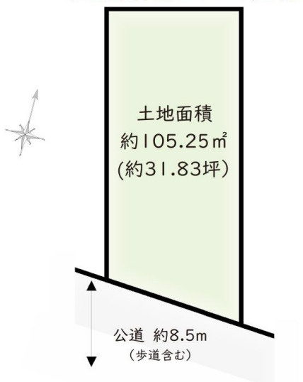 土地/新座市野寺４丁目の土地図