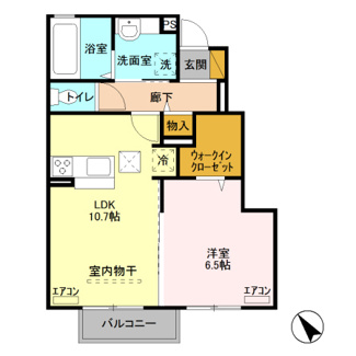 【間取り】 | フォーゲルテラス グリューン　Ⅵ