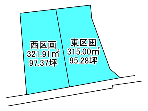 新居浜市中村１丁目の売地の区画図