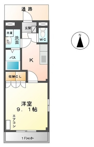 エルヴェ東小向Ⅰの間取り