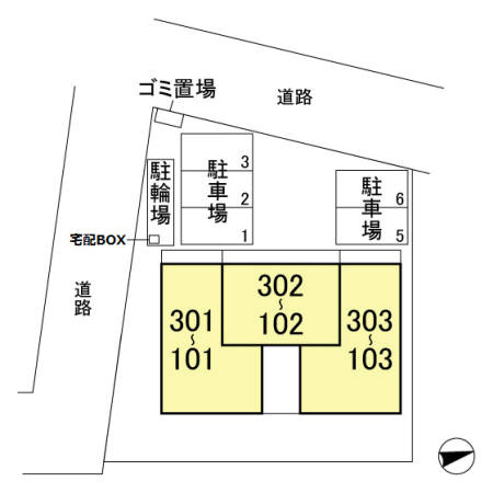 アステールピュールＫの区画図