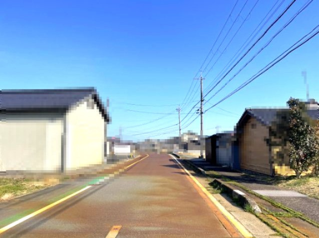 高島市安曇川町南古賀154坪売地の前面道路含む現地写真