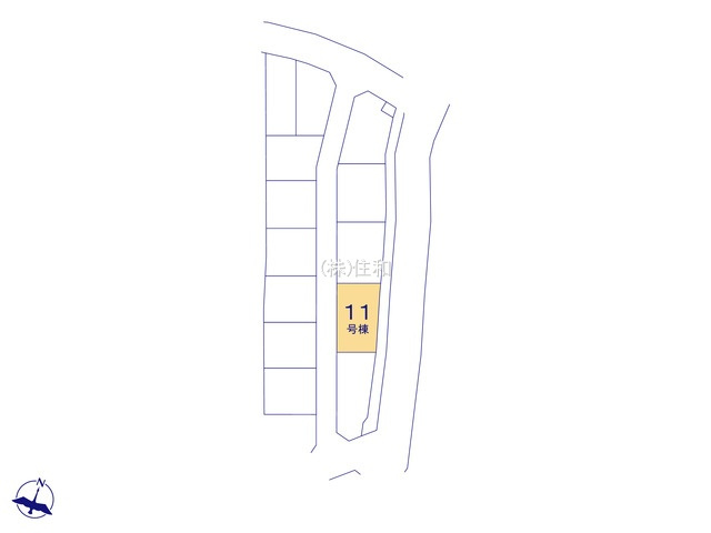 【新築分譲住宅】富士見市渡戸1丁目の区画図