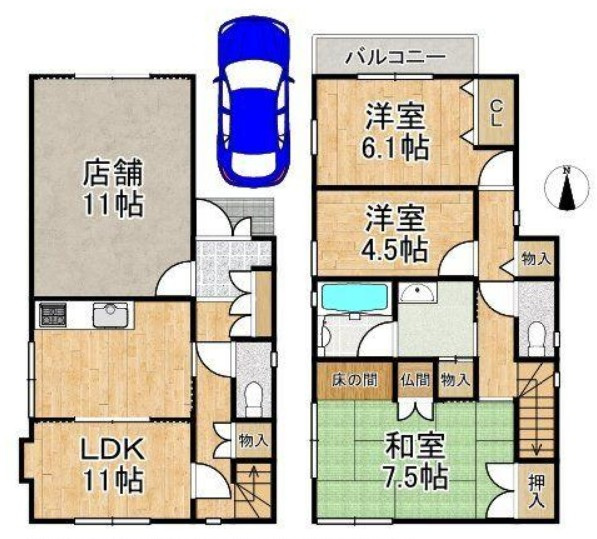 【間取り】 | 分銅町　中古戸建