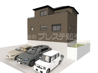 【完成予想図】 | 建物完成イメージ／ご内覧いただけるモデルハウスもあります♪※現地に係員は常駐しておりません。